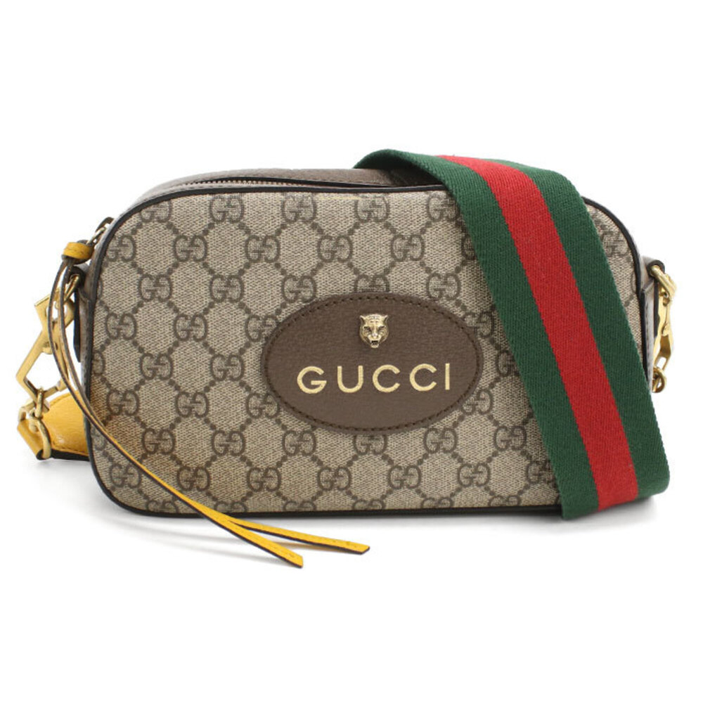 GUCCI Authentic Vintage Cream Messenger Shoulder Bag